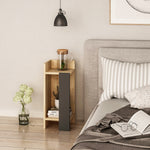 Nightstand Elos left - Oak Anthracite