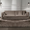 Diamond Cut Deep Button Box Velvet Sofa