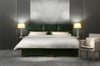 Emerald Green Modern King-size Bed and Headboard