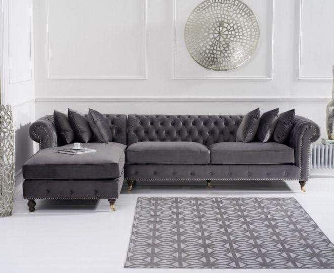 Corner Chaise L shape Chesterfield Sofa