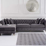 Corner Chaise L shape Chesterfield Sofa