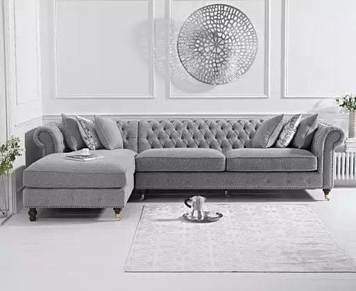 Corner Chaise L shape Chesterfield Sofa
