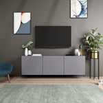 TV Stand White - Anthracite
