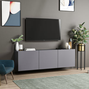 TV Stand White - Anthracite