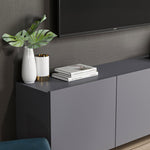 TV Stand White - Anthracite