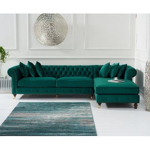 Corner Chaise L shape Chesterfield Sofa