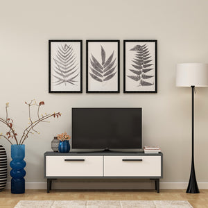 TV Stand Leni - Anthracite, White