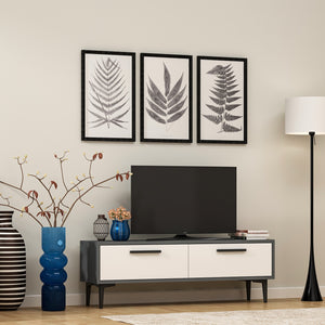 TV Stand Leni - Anthracite, White