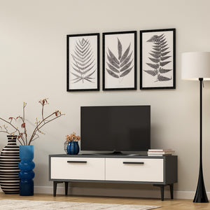 TV Stand Leni - Anthracite, White