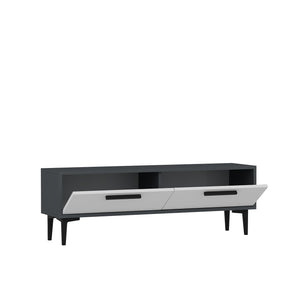 TV Stand Leni - Anthracite, White