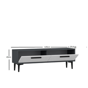 TV Stand Leni - Anthracite, White