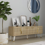 TV Stand Moda - Sapphire Oak, Gold