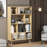 Bookshelf Harby -  White, Sapphire Oak