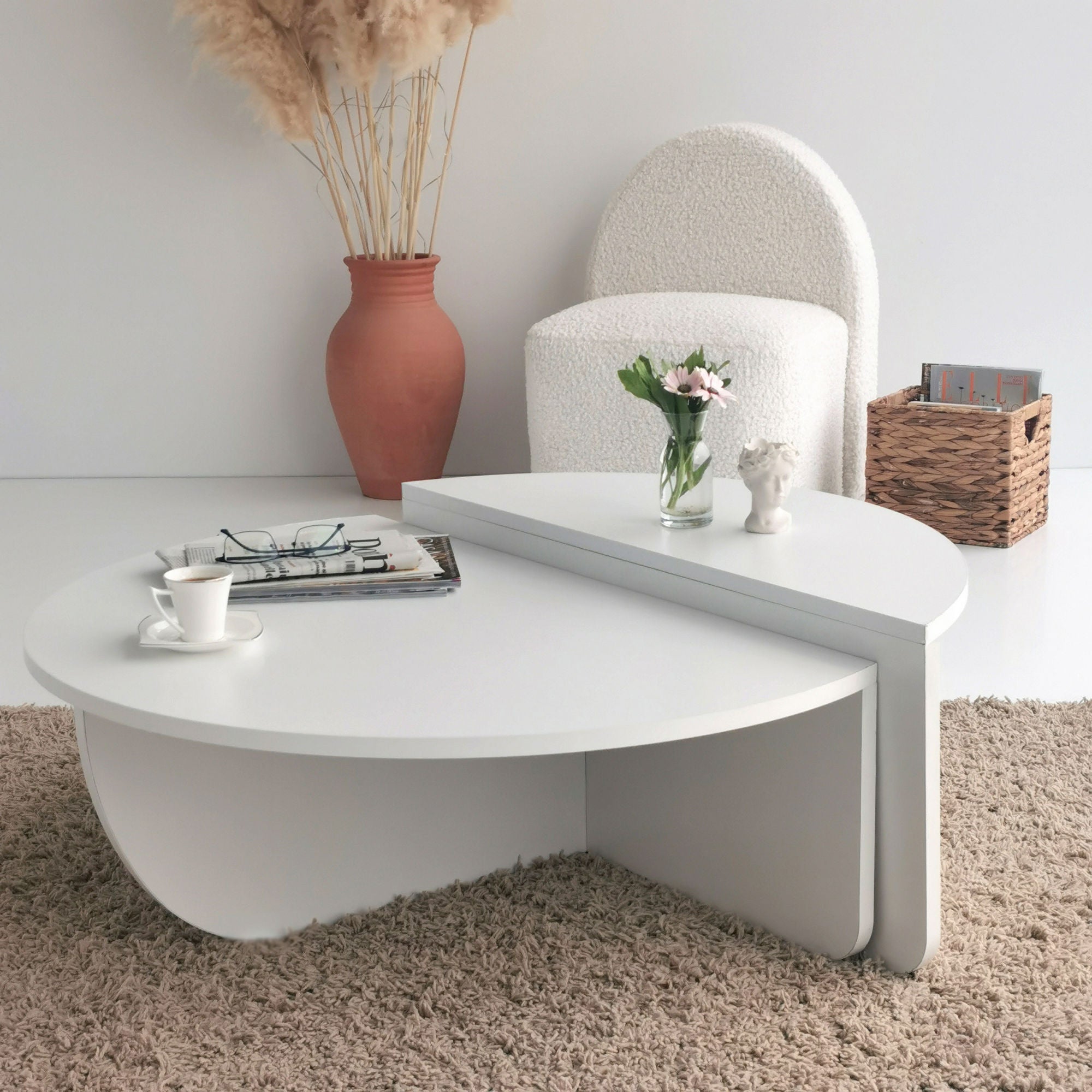Coffee Table Podium - White