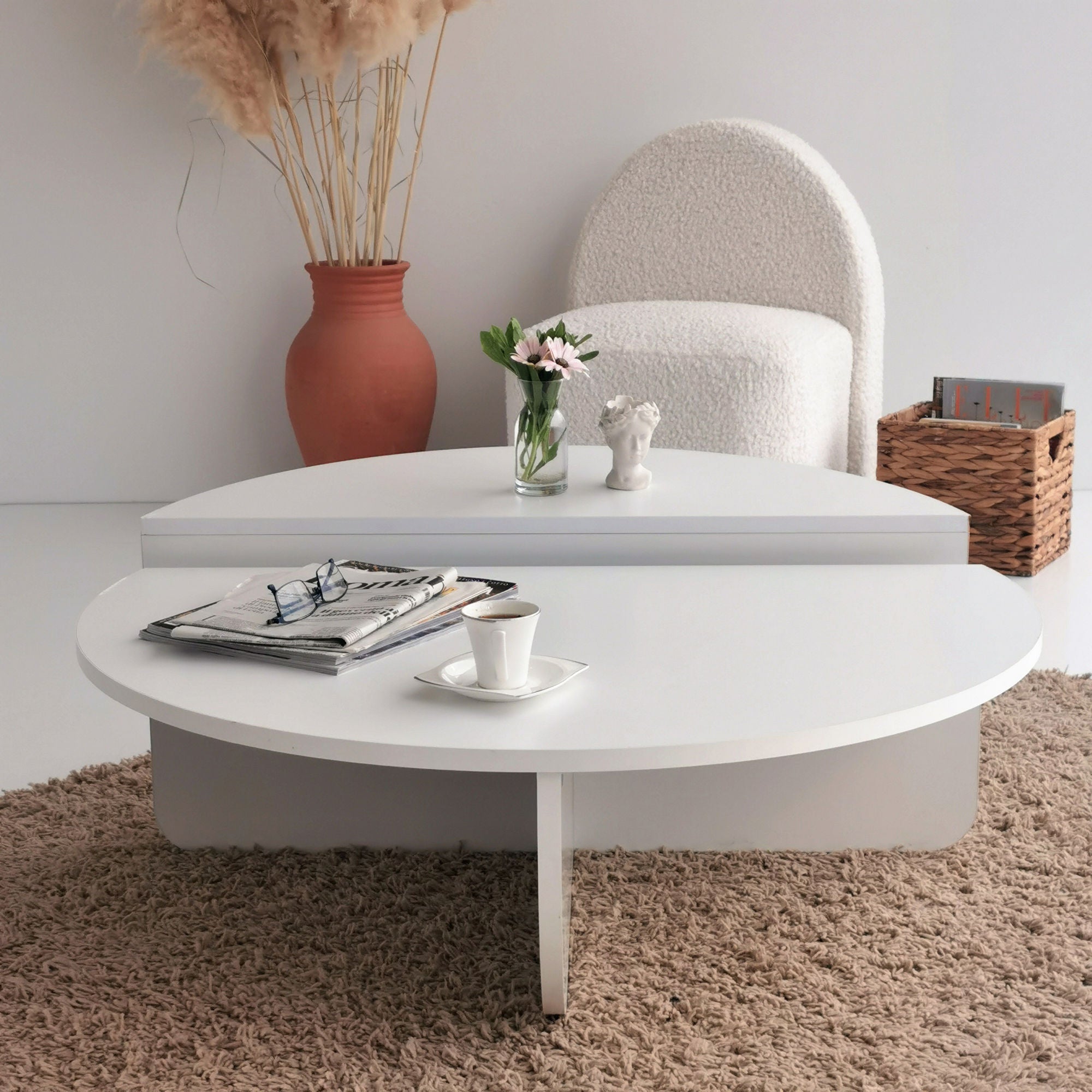 Coffee Table Podium - White