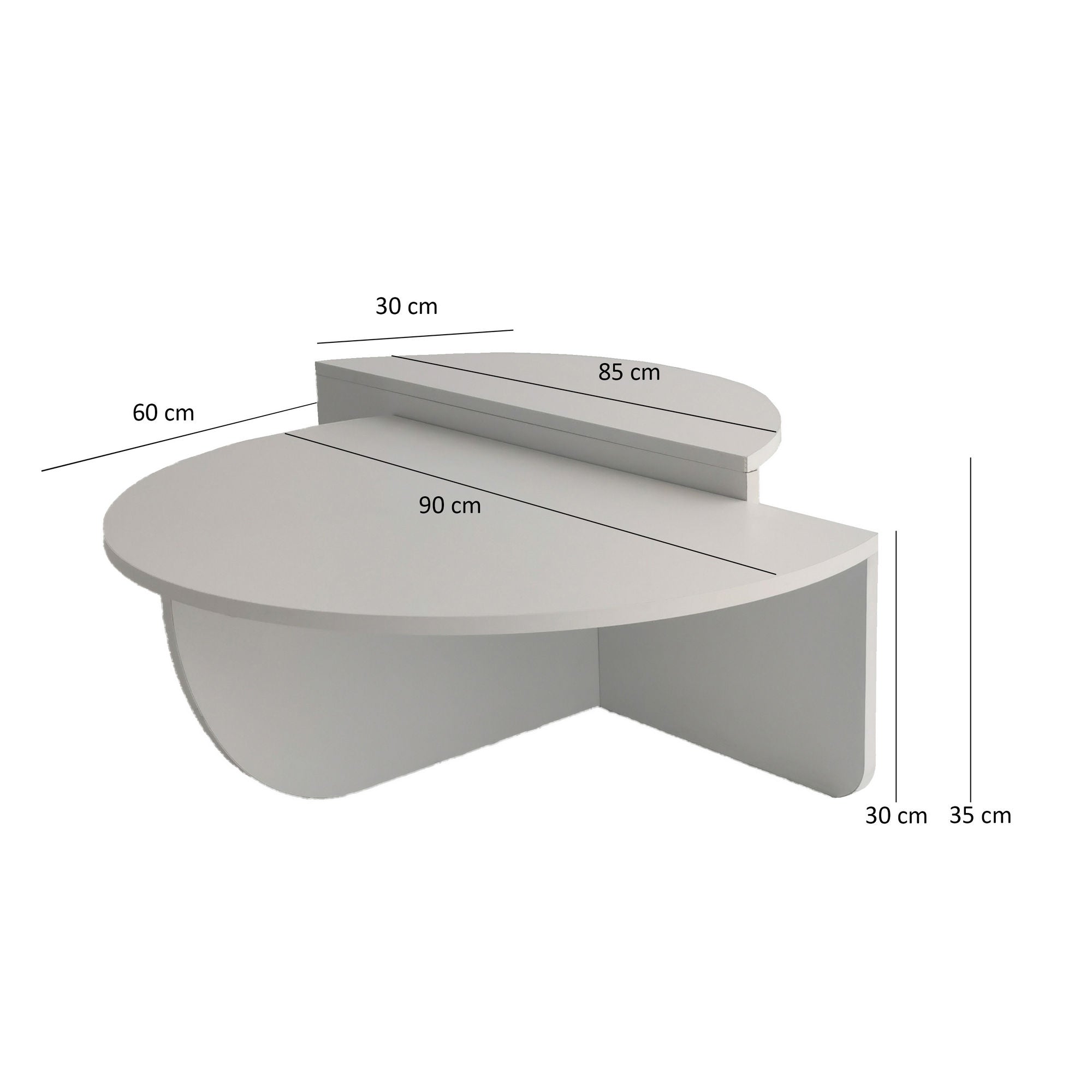 Coffee Table Podium - White