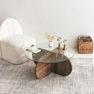 Coffee Table Bubble - Walnut