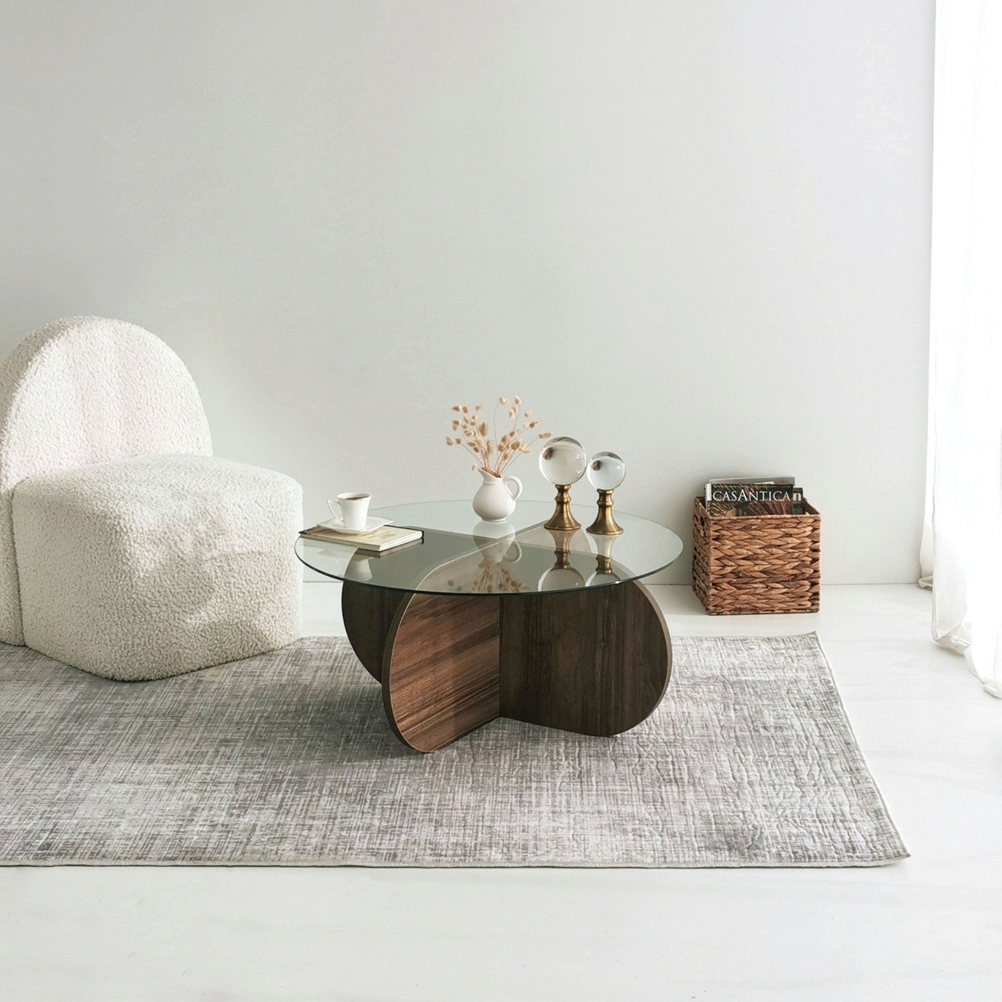 Coffee Table Bubble - Walnut