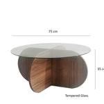 Coffee Table Bubble - Walnut