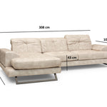 Frido Corner Left (Chl+3R) - Beige