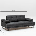 Mustang - Anthracite 2 seater sofa bed
