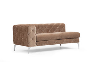 Como - Dark Cream 4  seater chesterfield