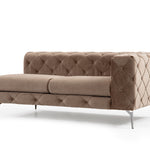 Como - Dark Cream 4  seater chesterfield