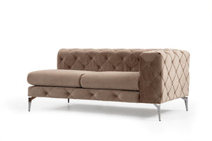 Como - Dark Cream 4  seater chesterfield