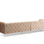 Como - Dark Cream 4  seater chesterfield