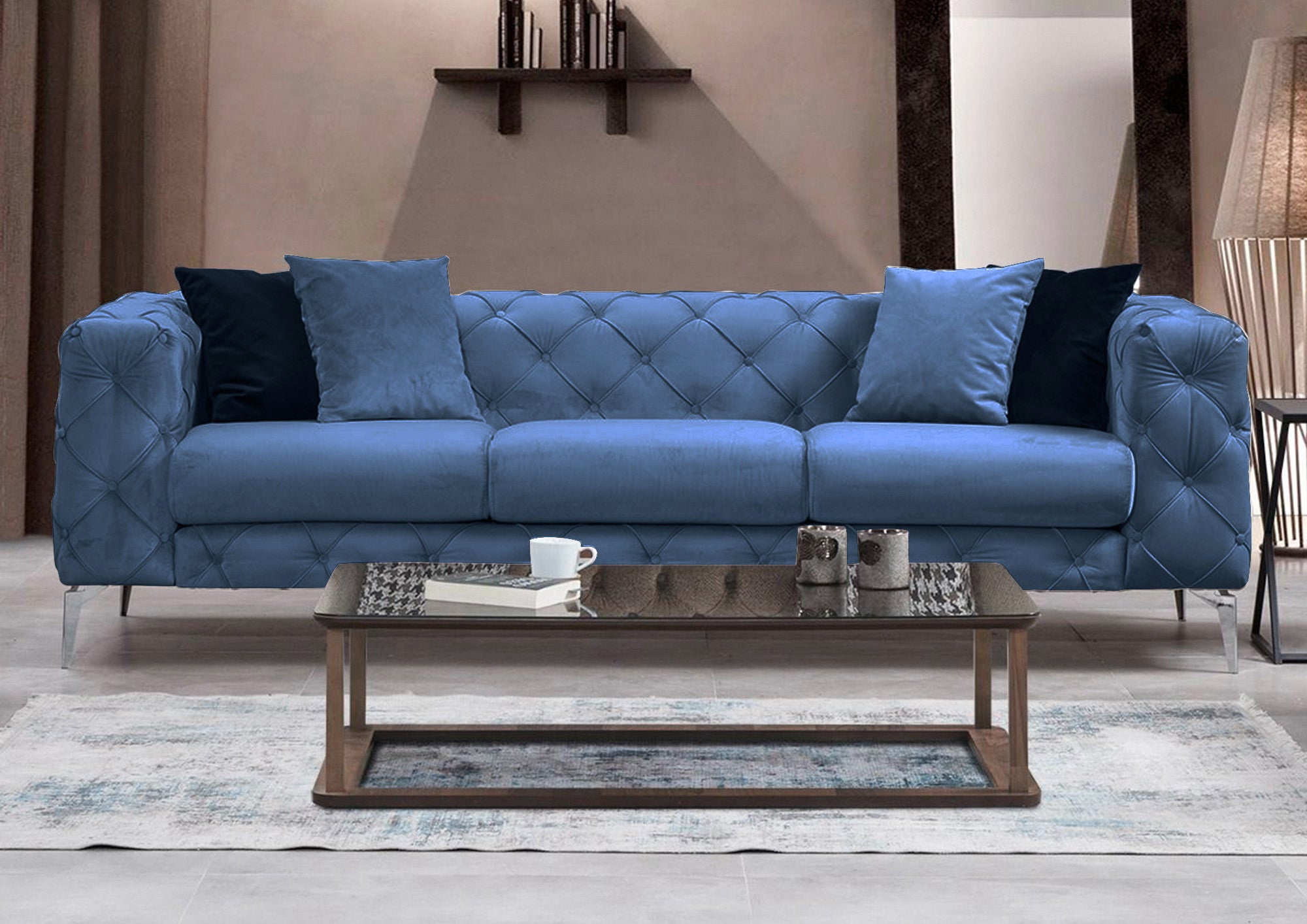 Como 3 Seater - Blue