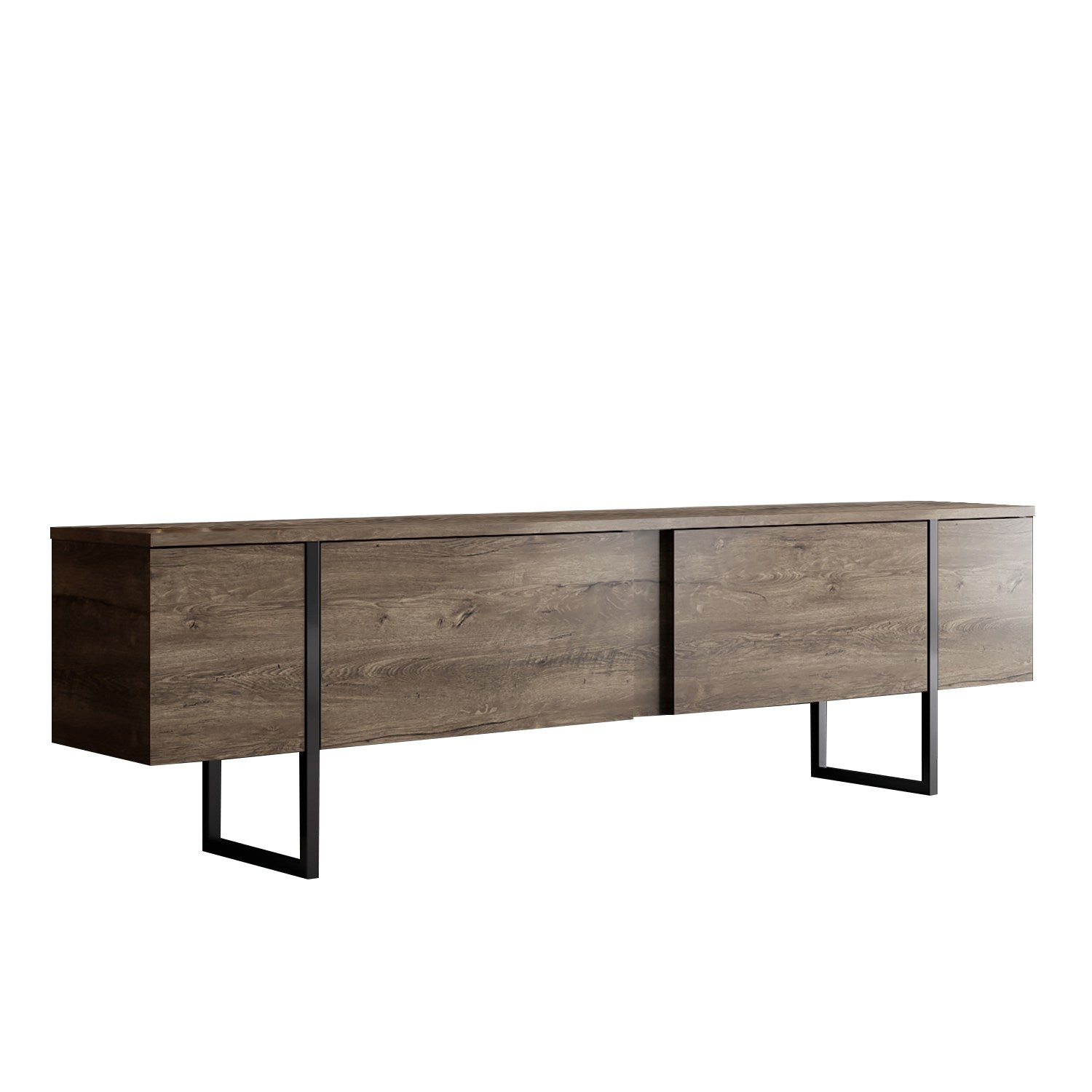 TV Stand Luxe - Walnut Black