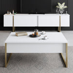 Coffee Table Luxe - White, Gold