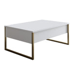 Coffee Table Luxe - White, Gold