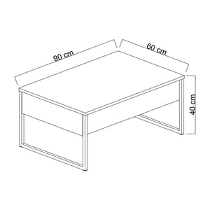 Coffee Table Luxe - White, Gold