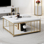 Coffee Table Zenn - White, Gold