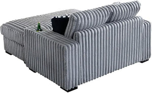Fluffy Corduroy Loveseat