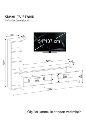TV Unit Şimal - White, Cordoba