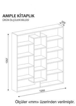 Bookshelf Ample - Walnut