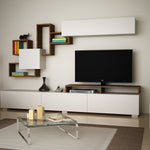TV Unit Elit - White, Walnut