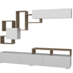 TV Unit Elit - White, Walnut