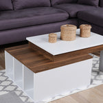 Coffee Table Kolarado - White, Wanut