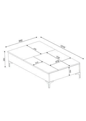 Coffee Table Esinti - White