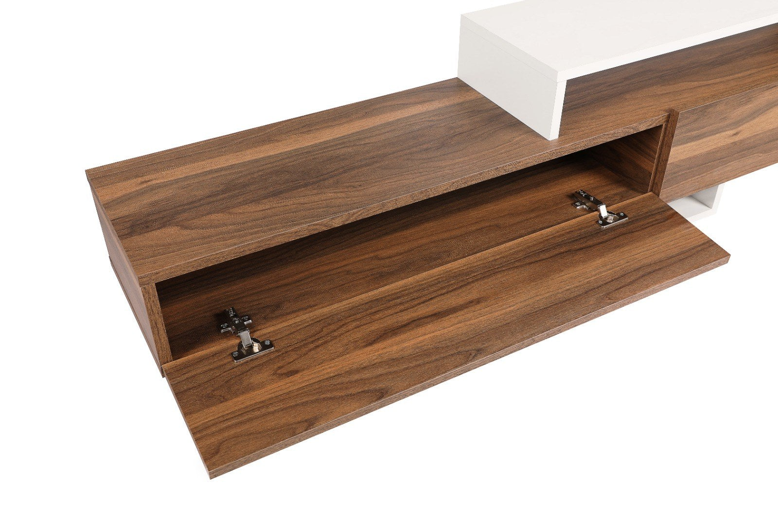 TV Unit Nirvana - White, Teak