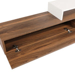 TV Unit Nirvana - White, Teak