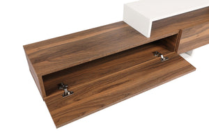 TV Unit Nirvana - White, Teak