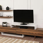 TV Unit Nirvana - White, Teak