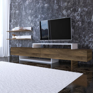 TV Unit Nirvana - White, Teak