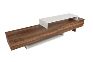 TV Unit Nirvana - White, Teak