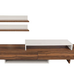 TV Unit Nirvana - White, Teak