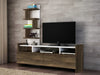 TV Unit Aldora - White, Walnut